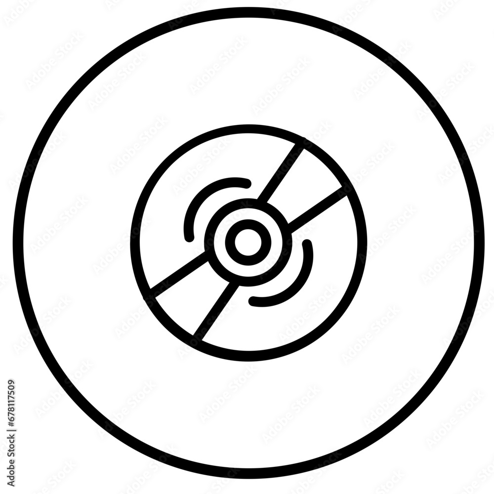 Compact Disk Vector Icon Design Illustration Compact Disk Vector Icon Design Illustration
