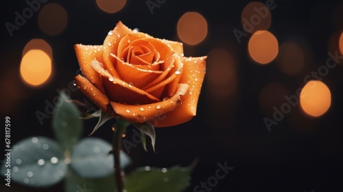 Rose with Bokeh Effect