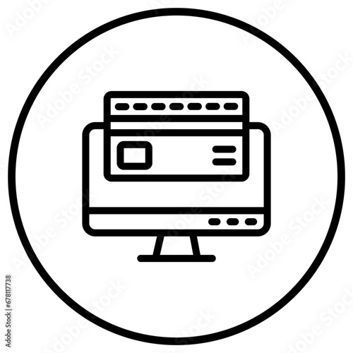 Retail Card Vector Icon Design Illustration