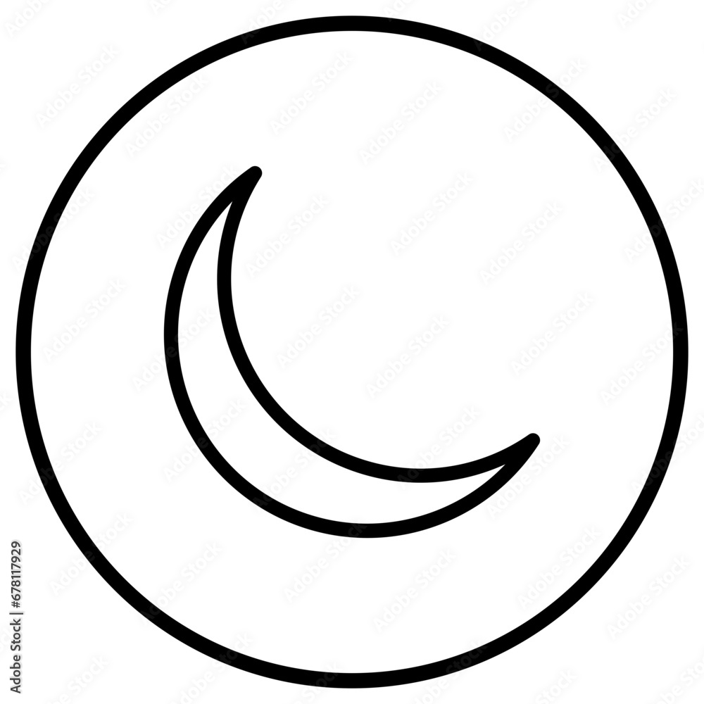 Moon Vector Icon Design Illustration Moon Vector Icon Design Illustration
