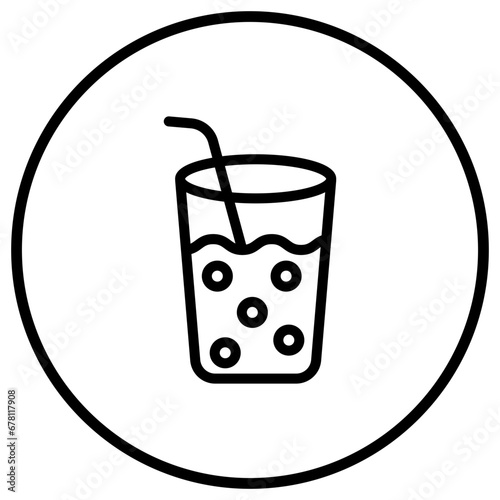 Drinking Water Vector Icon Design Illustration