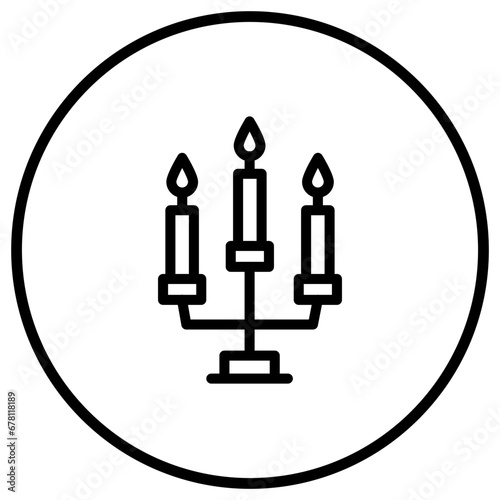 Candles Vector Icon Design Illustration