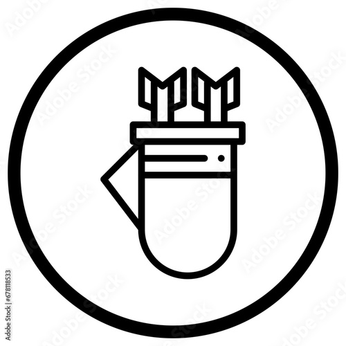 Quiver Vector Icon Design Illustration