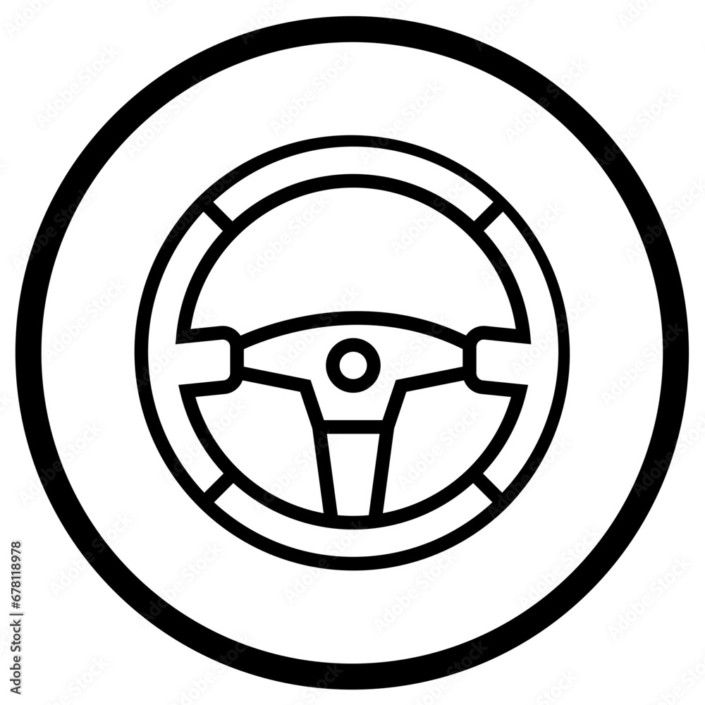 Steering wheel Vector Icon Design Illustration Steering wheel Vector Icon Design Illustration