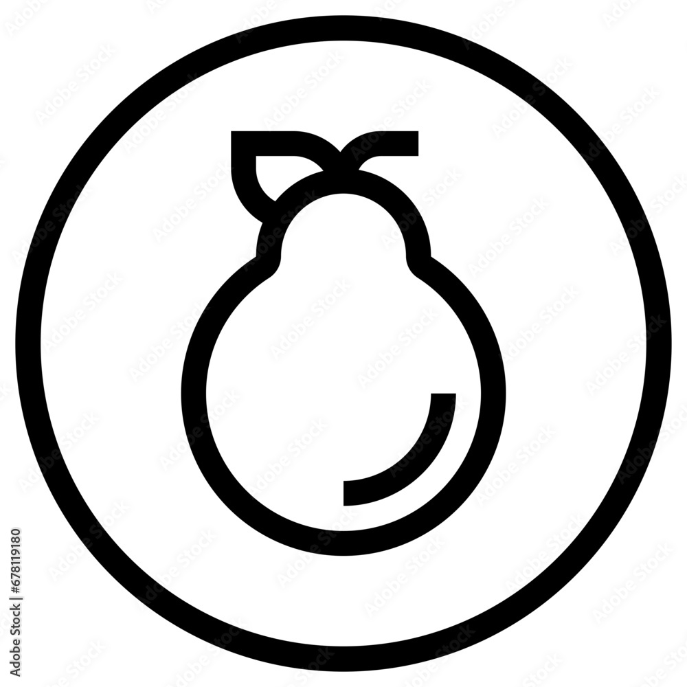 Pear Vector Icon Design Illustration Pear Vector Icon Design Illustration