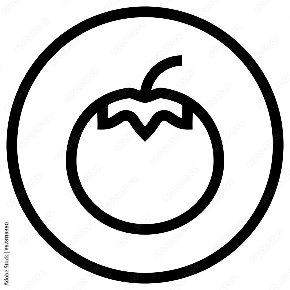 Tomato Vector Icon Design Illustration Tomato Vector Icon Design Illustration