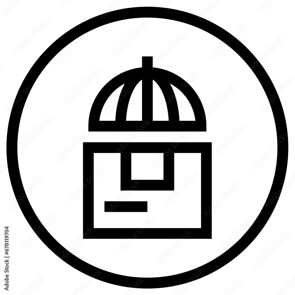 Parcel Protection Vector Icon Design Illustration Parcel Protection Vector Icon Design Illustration