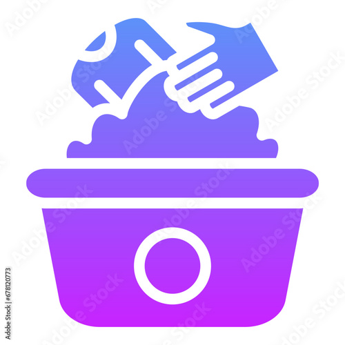 Hand Washing Clothes Icon