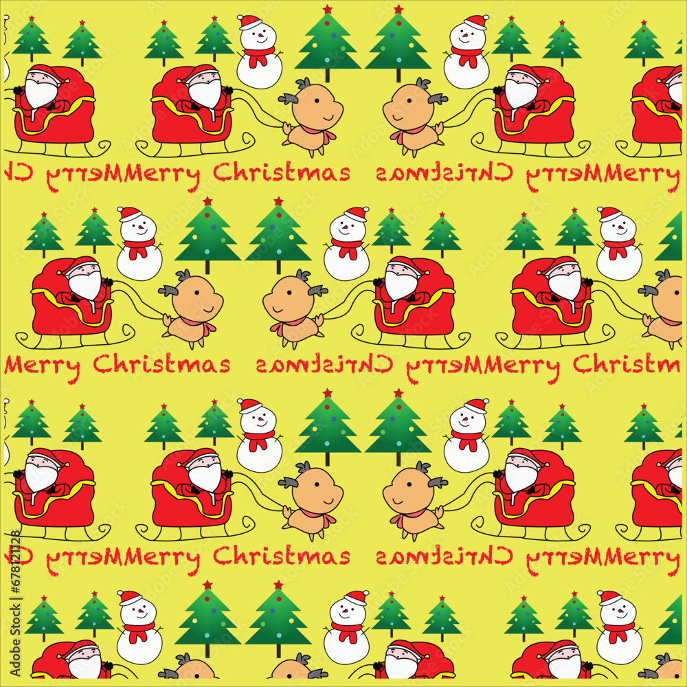 seamless pattern with cute christmas wrapping seamless pattern with cute christmas wrapping