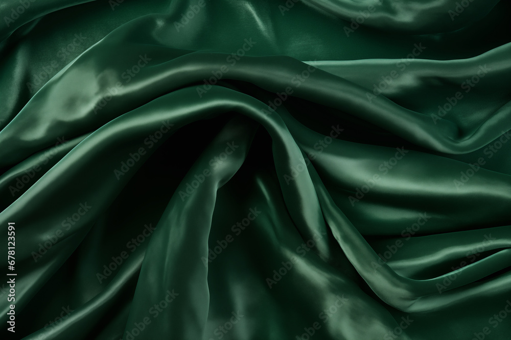 the texture of a crumpled green fabric the texture of a crumpled green fabric