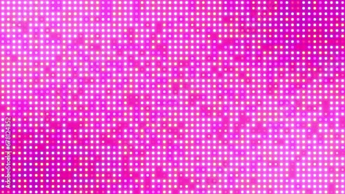 Motion loop 4K pink background with flashing shiny small dots quickly.