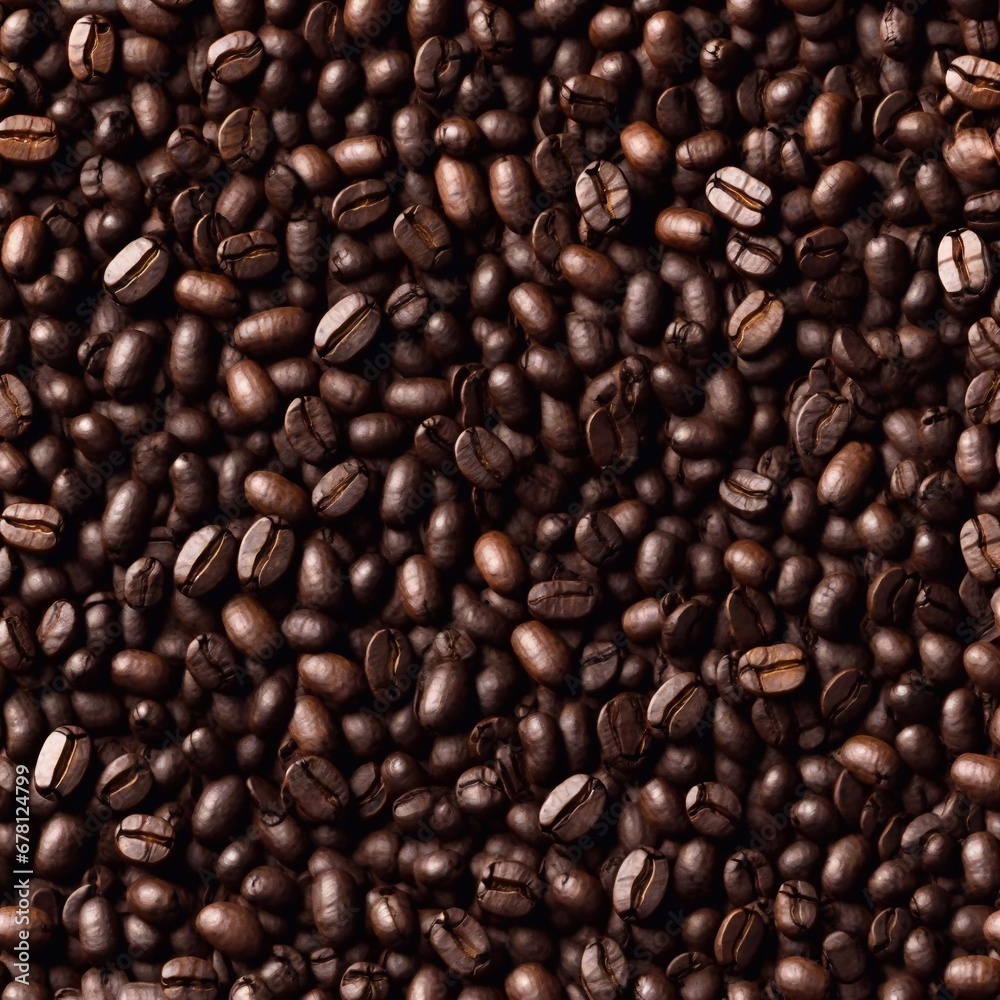 Fototapeta premium coffee beans background. AI generated illustration
