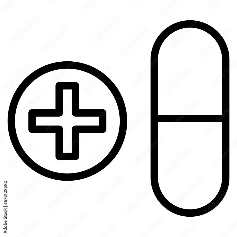 Fototapeta premium sleeping pills line