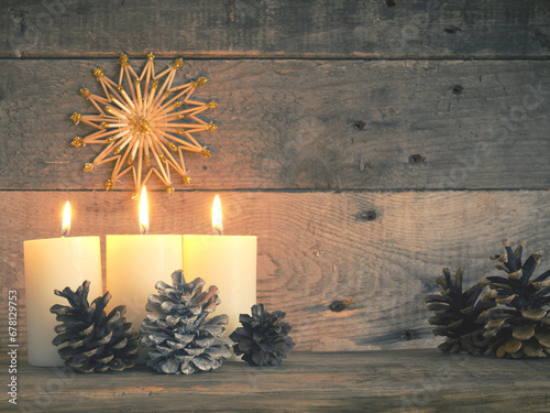 Third Advent candle is burning