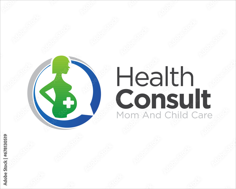 pregnant health care consulting and talk about mom care logo pregnant health care consulting and talk about mom care logo