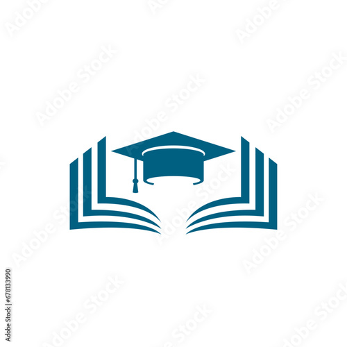 Law logo designs. University and academy vector logo, icon for high school education graduates. Vector Logo Template