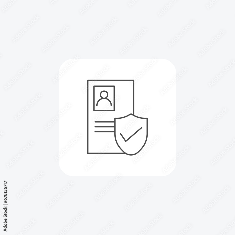 Secure User thin line Icon isolated on white background vector illustration Pixel perfect
Secure User thin line Icon isolated on white background vector illustration Pixel perfect