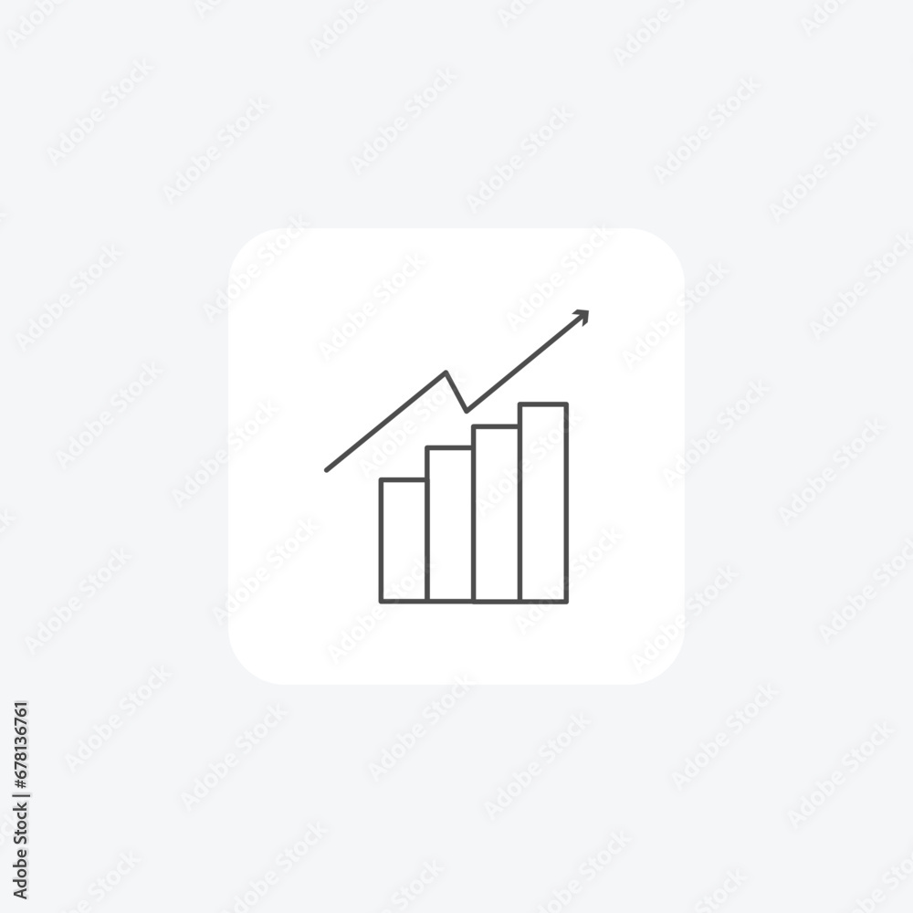 Growth chart icon, Development illustration, Growth mindset thin line Icon, outline icon, pixel perfect icon Growth chart icon, Development illustration, Growth mindset thin line Icon, outline icon, pixel perfect icon