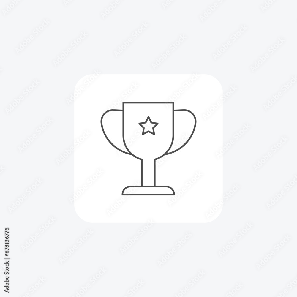 Trophy icon, Achievement symbol, Rewarding success thin line Icon, outline icon, pixel perfect icon Trophy icon, Achievement symbol, Rewarding success thin line Icon, outline icon, pixel perfect icon
