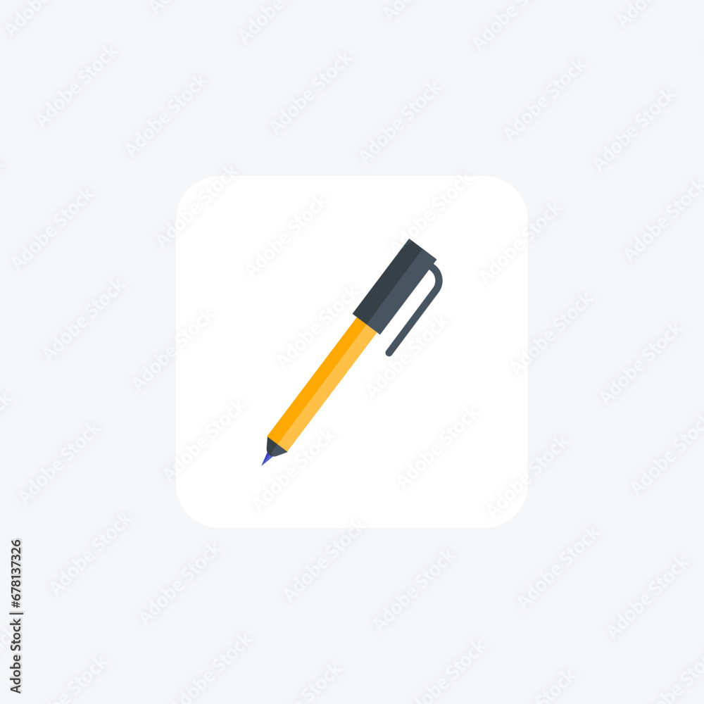 Pen, Writing tool, Handwriting tool flat icon, flat color icon, pixel perfect icon Pen, Writing tool, Handwriting tool flat icon, flat color icon, pixel perfect icon
