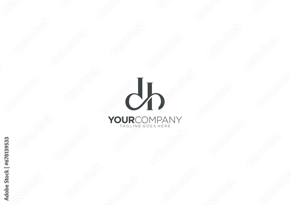 Vector Logo Design Letter DB Concept Editable Vector Logo Design Letter DB Concept Editable