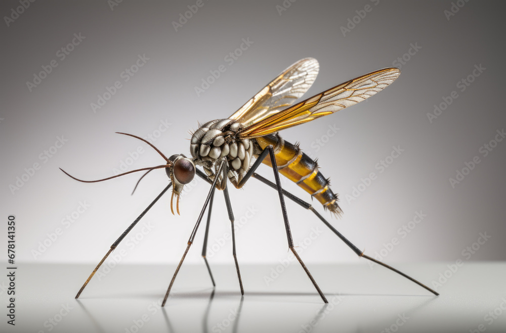 Mosquito isolated on white background. Mosquito isolated on white background.