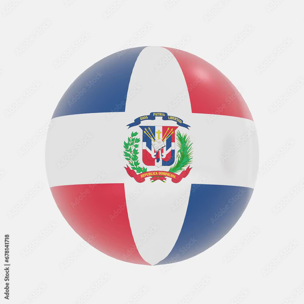 Fototapeta premium dominican republic flag icon or symbols