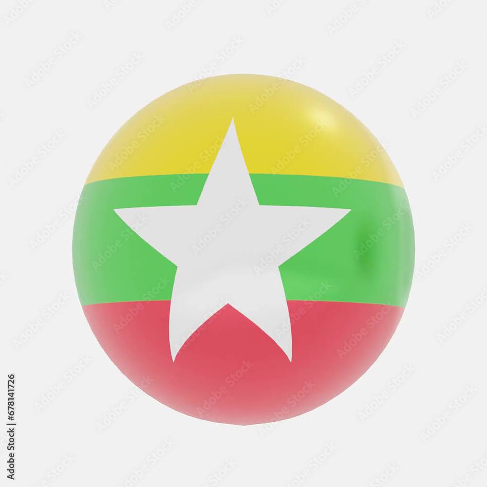 Myanmar or burma flag icon or symbols Myanmar or burma flag icon or symbols
