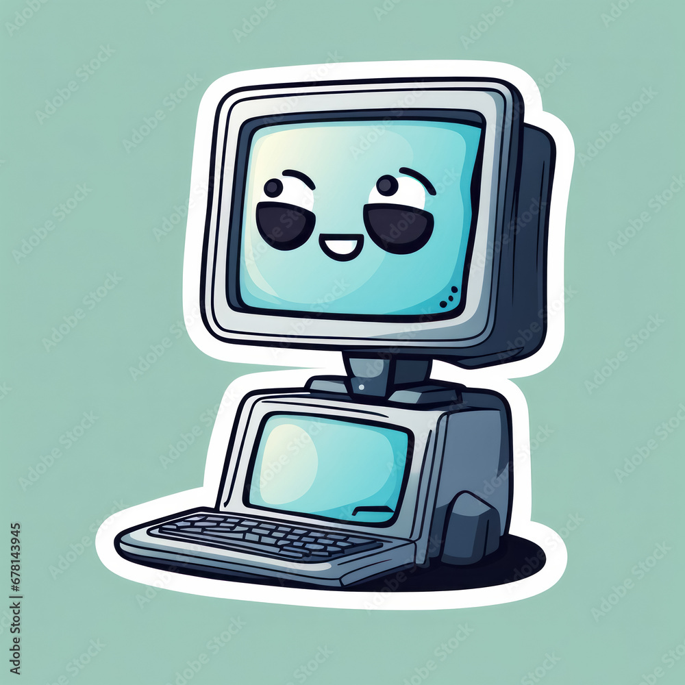 Naklejka premium Sticker Cyberkriminalität, generated image