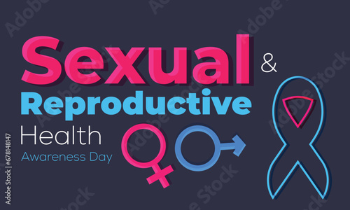 sexual and reproductive health awareness day. background, banner, card, poster, template. Vector illustration. photo