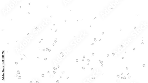 Wallpaper Mural Animated silver circle confetti falling and spinning. Looped video. Vector illustration isolated on white background. Torontodigital.ca