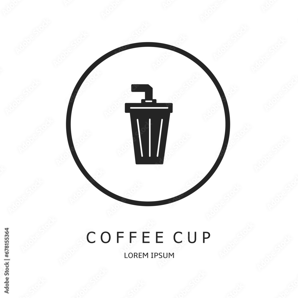 Coffee cup logo vector design for business. Coffee cup icon. Coffee cup logo vector design for business. Coffee cup icon.