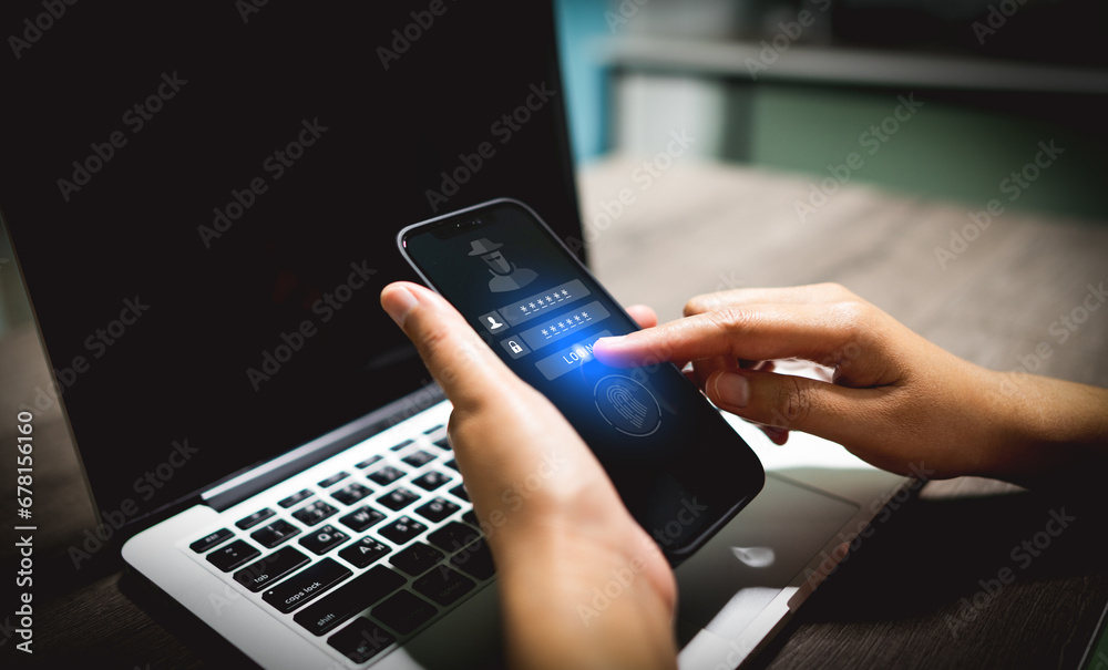 Hackers are hacking usernames and passwords. on mobile phone