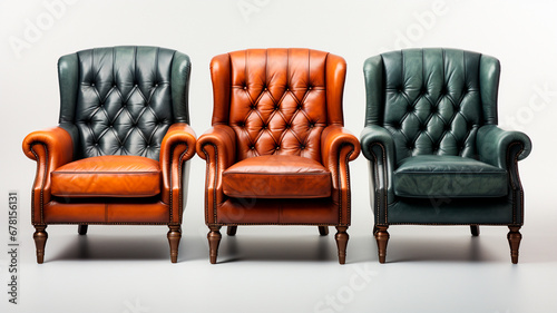classic vintage leather armchair © RozaStudia