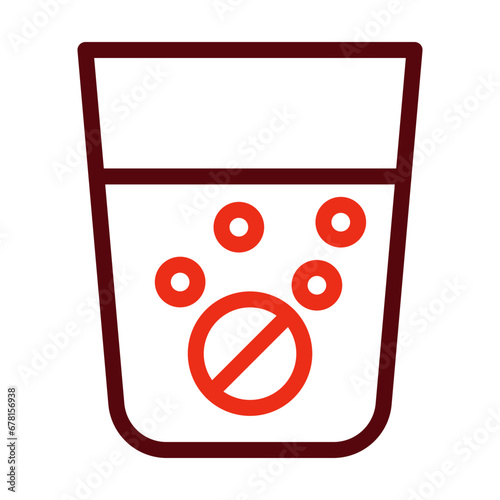 Effervescence Thick Line Two Colors Icon Design