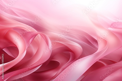 abstract background with smooth lines in pink colors, 3d render, Ai Generated