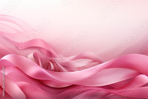 Abstract background with pink silk waves, Vector illustration, Ai Generated photo