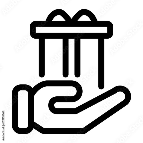 bribe line icon