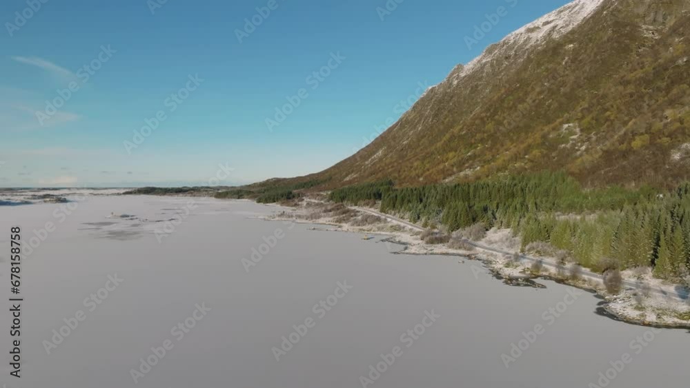Road Through Mountains Sea And Fir Trees Road Through Mountains Sea And Fir Trees