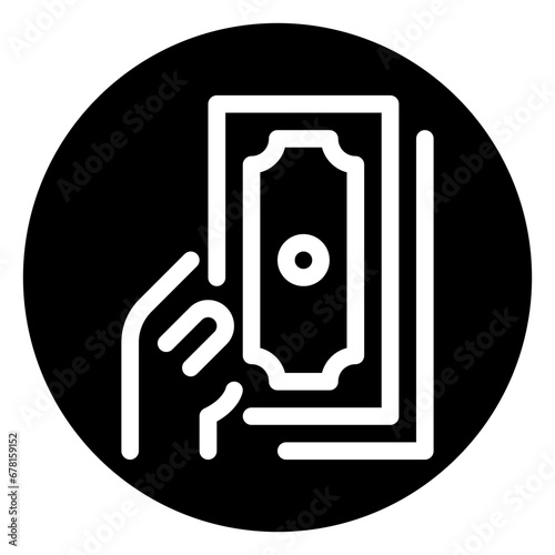 bribe glyph icon