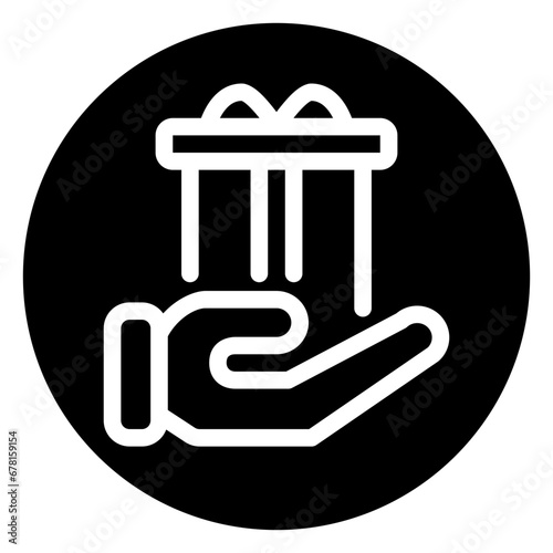 bribe glyph icon