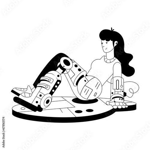 Woman Robot 