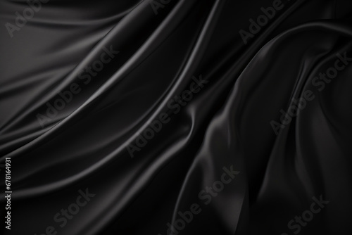 Black Luxury Fabric Background Texture