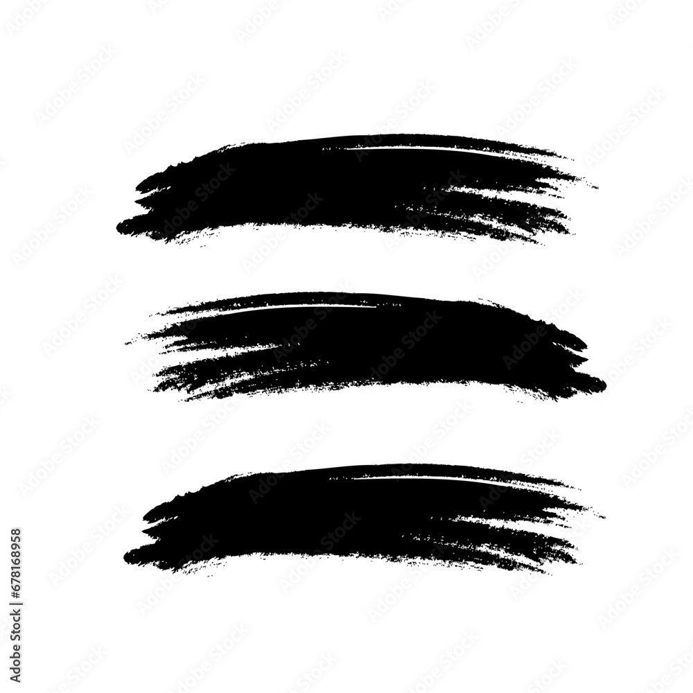 Brush strokes and vector paintbrush set decoration Brush strokes and vector paintbrush set decoration