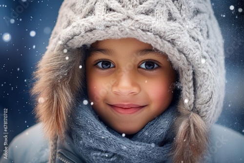 child in a winter wonderland