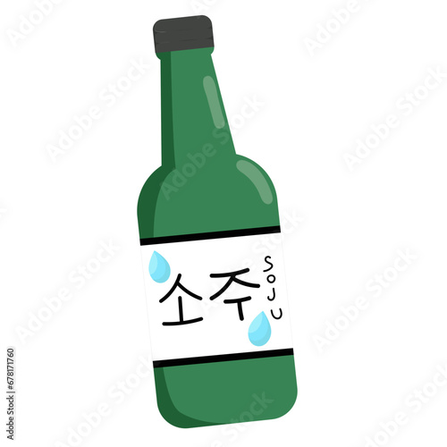 bottle of  alcohol drink