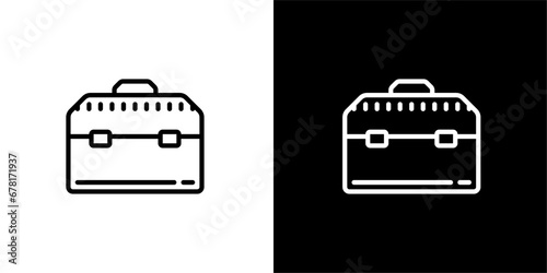 Toolbox icon. Black icon. Black logo. Business icon. Set of black icons.