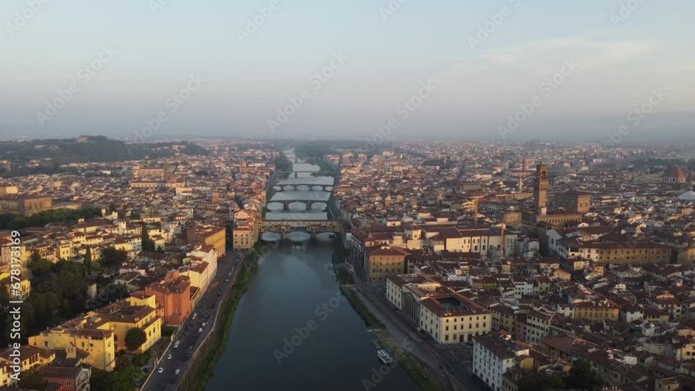 Drone shot - Overview Florence Drone shot - Overview Florence