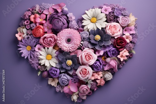 Romantic Heart-shaped Flower Arrangement for Mother's Day