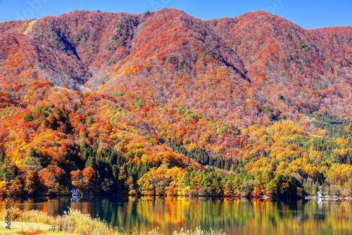 秋の青木湖